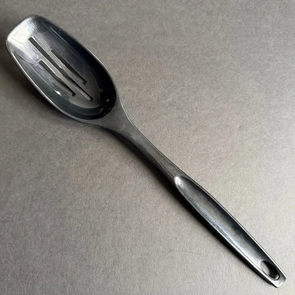 Vintage Foley Black Nylon Slotted Straining Spoon Cooking Kitchen Utensil USA